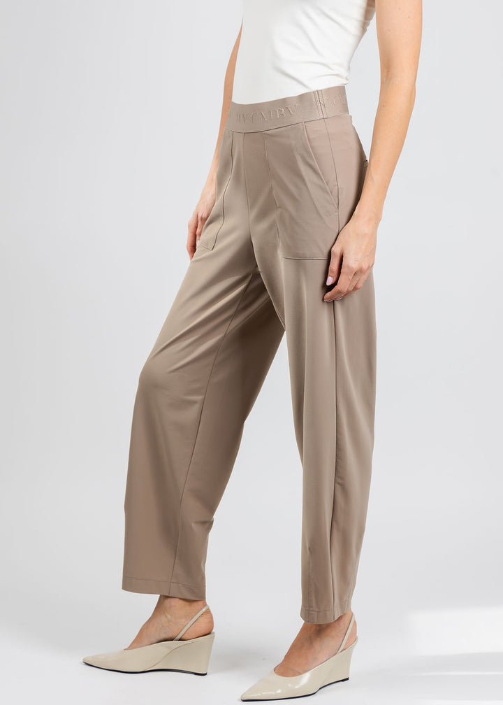 Cambio Elena Utility Pants in Dark Taupe available at Barbara Katz