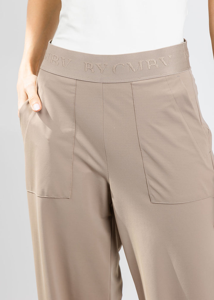 Cambio Elena Utility Pants in Dark Taupe available at Barbara Katz