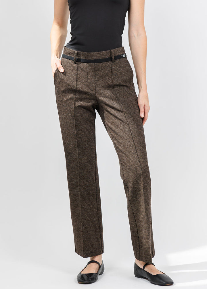 Cambio Francoise Cropped Pant in Bark available at Barbara Katz