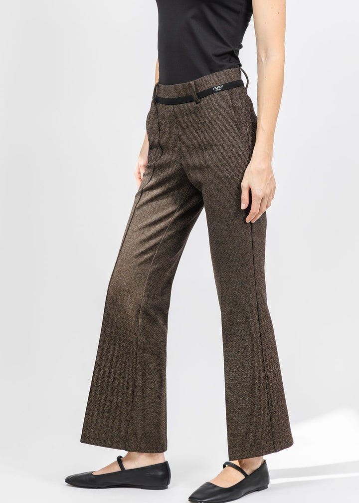 Cambio Francoise Cropped Pant in Bark available at Barbara Katz