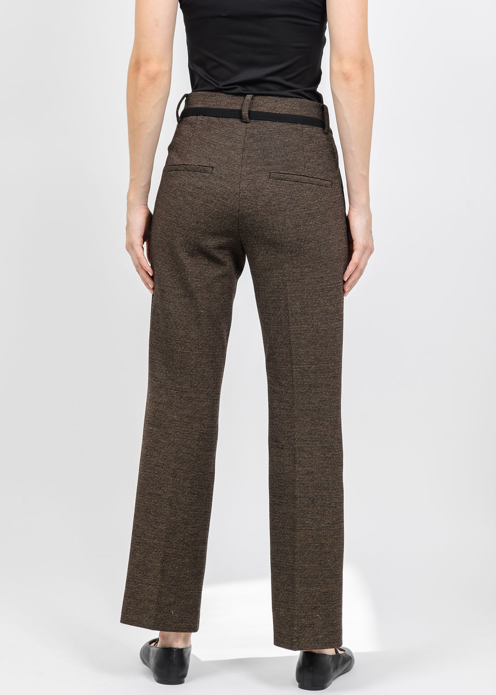Cambio Francoise Cropped Pant in Bark available at Barbara Katz