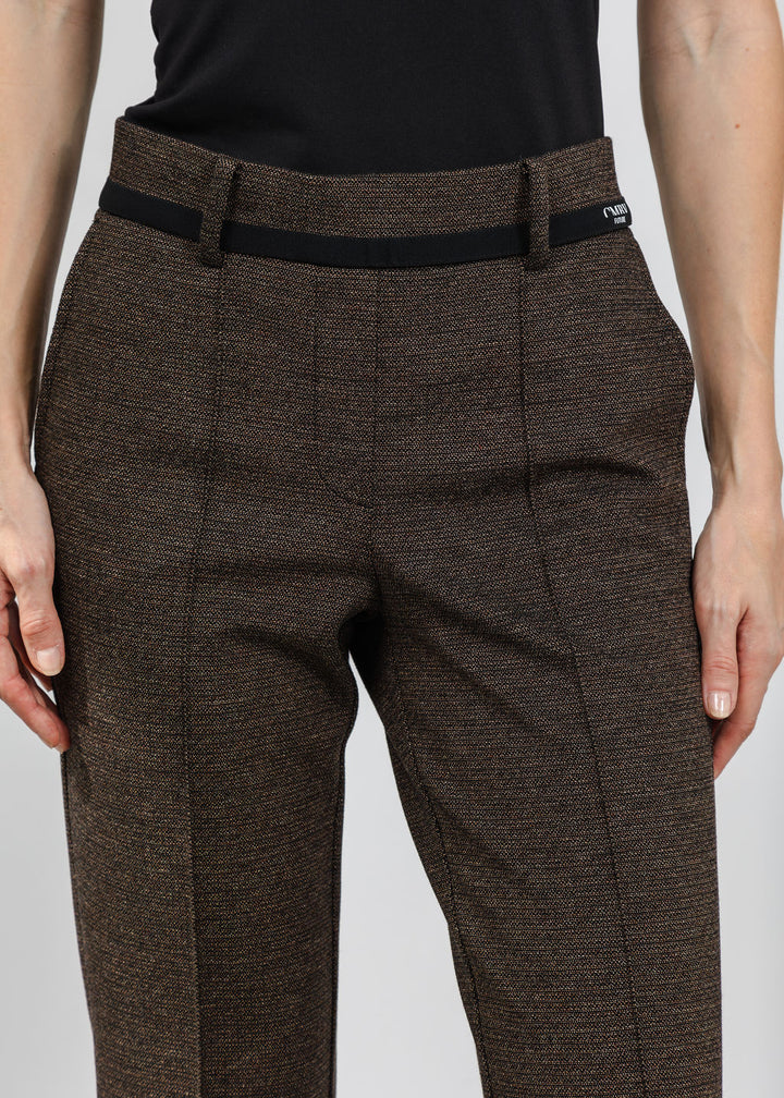 Cambio Francoise Cropped Pant in Bark available at Barbara Katz