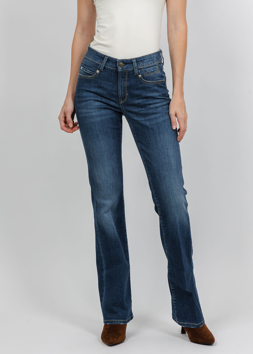 Cambio Paris Flared Pant 33" - Modern Casual Used available at Barbara Katz