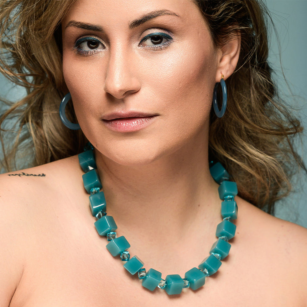 PONO Carina Necklace in Ocean available at Barbara Katz