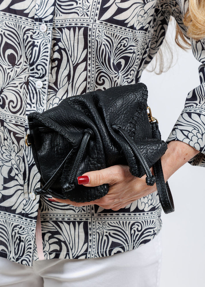 Carlos Falchi Mini Butterfly Bag in Black available at Barbara Katz