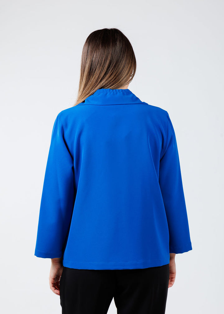 Caroline Rose Comfort Stretch Jacket in Royal Blue available at Barbara Katz