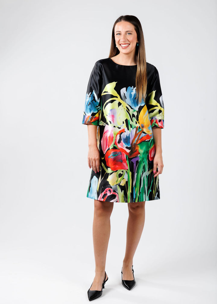 Caroline Rose Gianna Dress in Brilliant Bouquet available at Barbara Katz