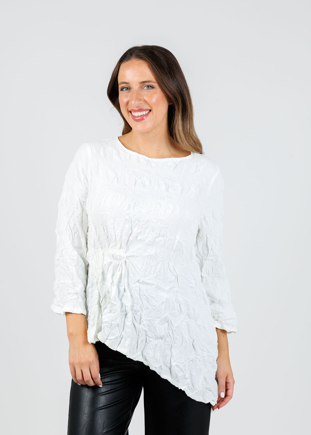 Chalet et Ceci Ezra Top in White available at Barbara Katz