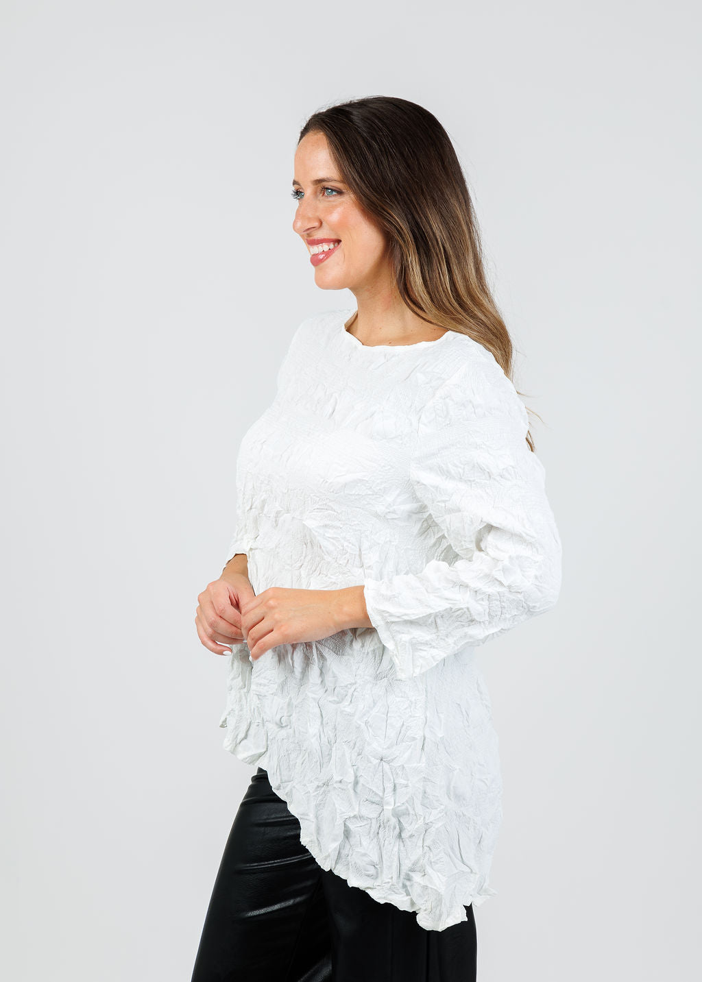 Chalet et Ceci Ezra Top in White available at Barbara Katz