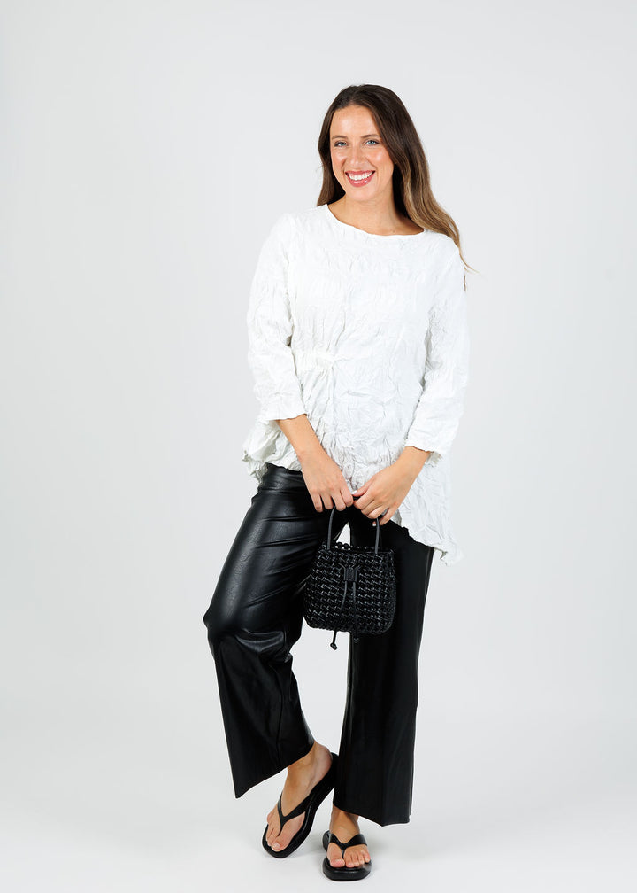 Chalet et Ceci Ezra Top in White available at Barbara Katz