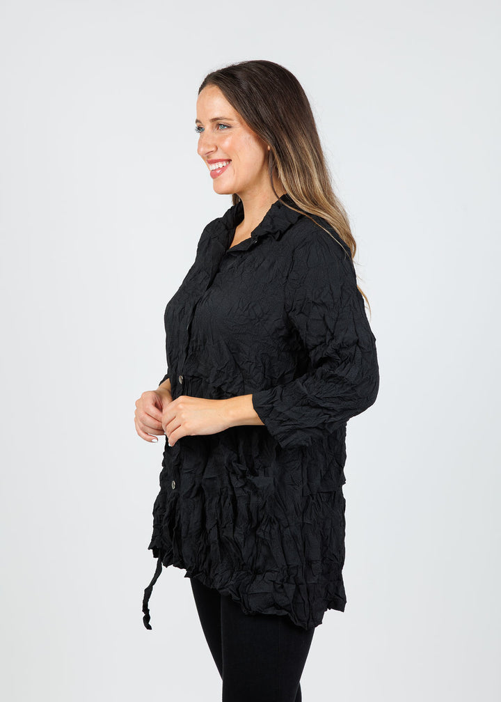 Chalet et Ceci Inez Shirt in Black available at Barbara Katz