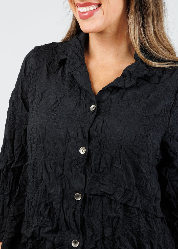 Chalet et Ceci Inez Shirt in Black available at Barbara Katz
