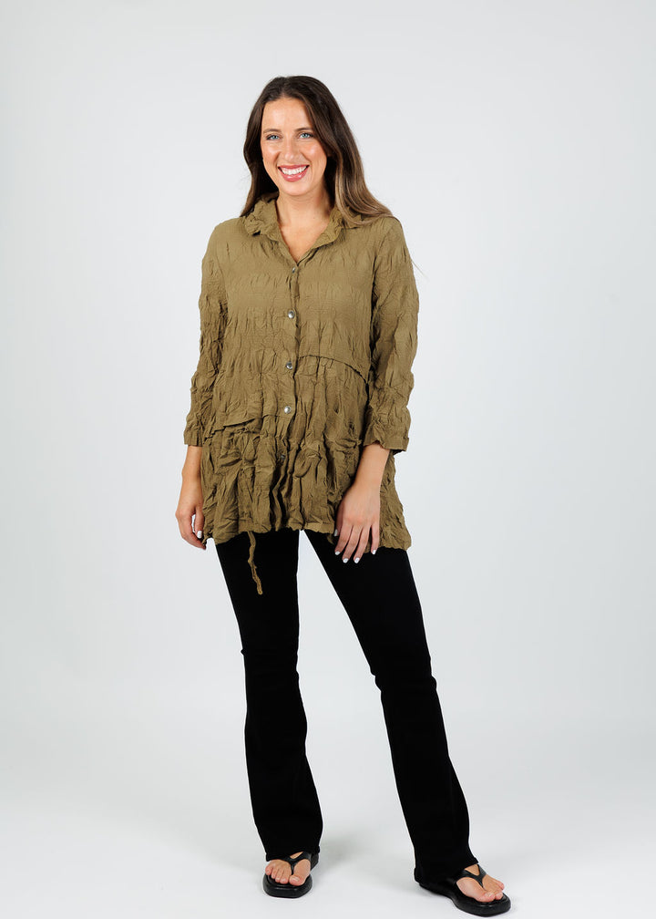 Chalet et Ceci Inez Shirt in Dune available at Barbara Katz