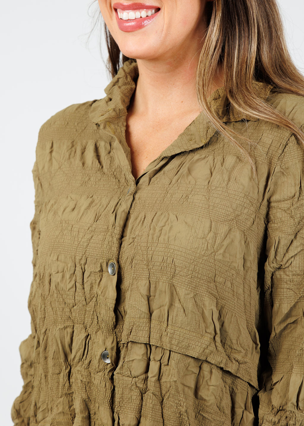 Chalet et Ceci Inez Shirt in Dune available at Barbara Katz