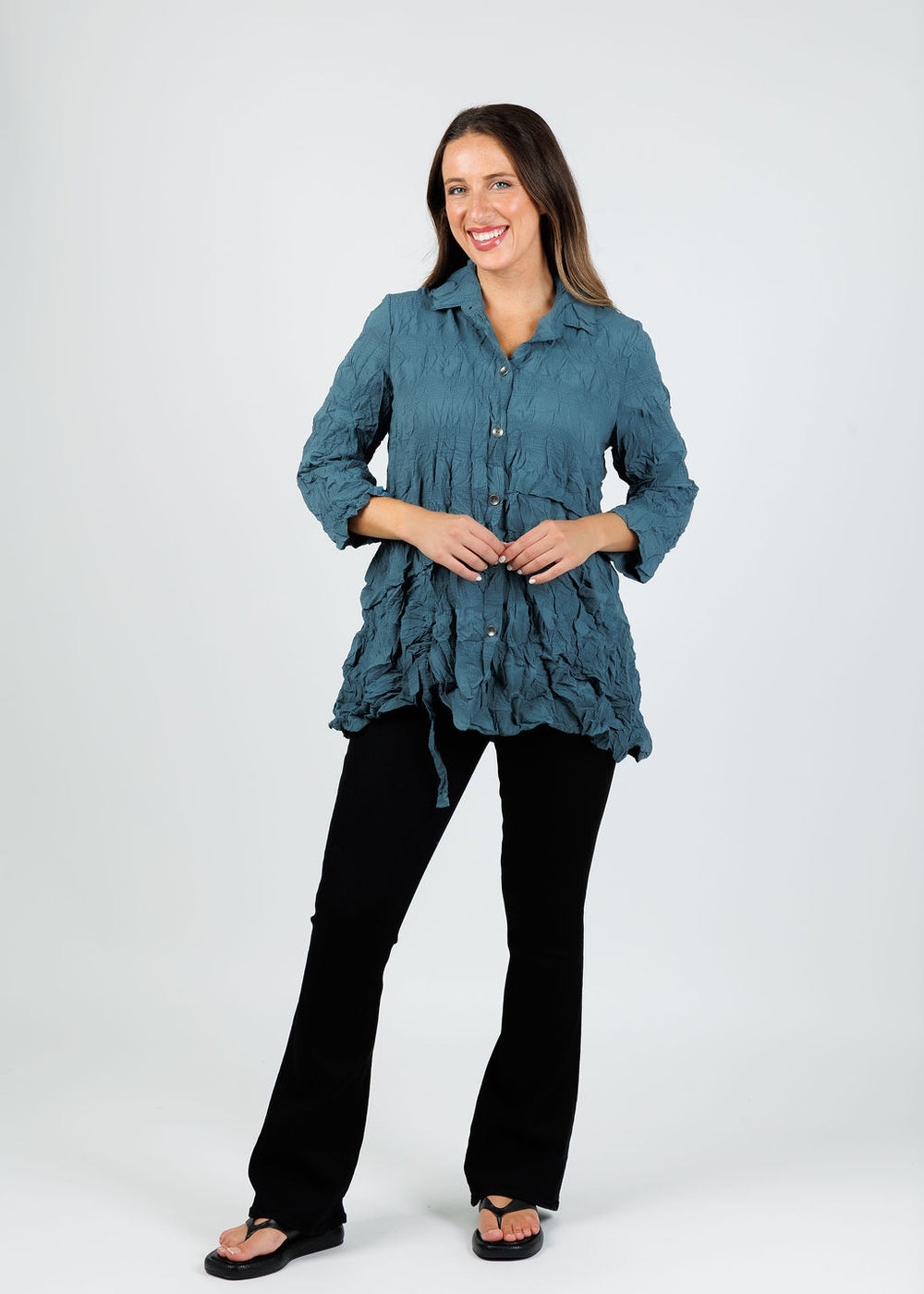 Chalet et Ceci Inez Shirt in Saxon available at Barbara Katz