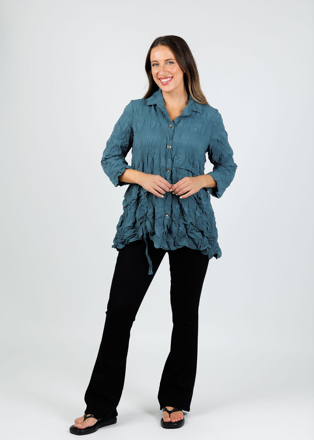 Chalet et Ceci Inez Shirt in Saxon available at Barbara Katz