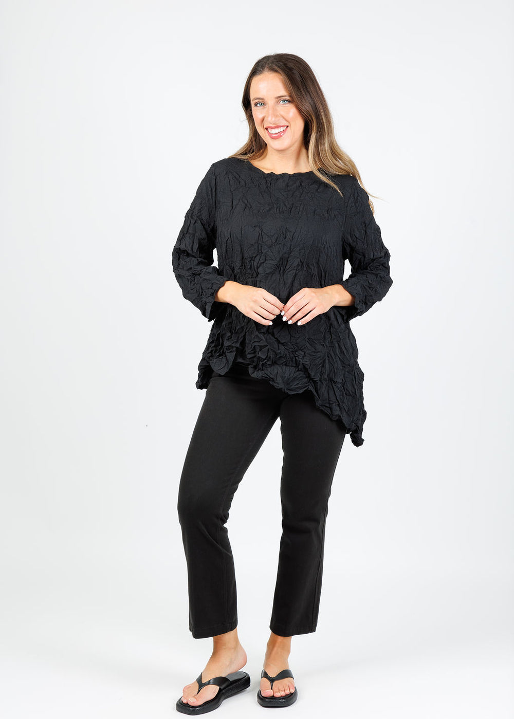 Chalet et Ceci Ezra Top in Black available at Barbara Katz