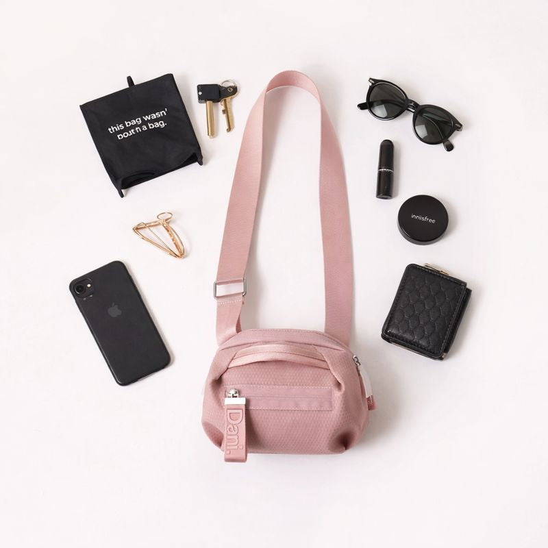 Daniella Lehavi Bonnie Mini Crossbody Bag - Pink Lemonade available at Barbara Katz