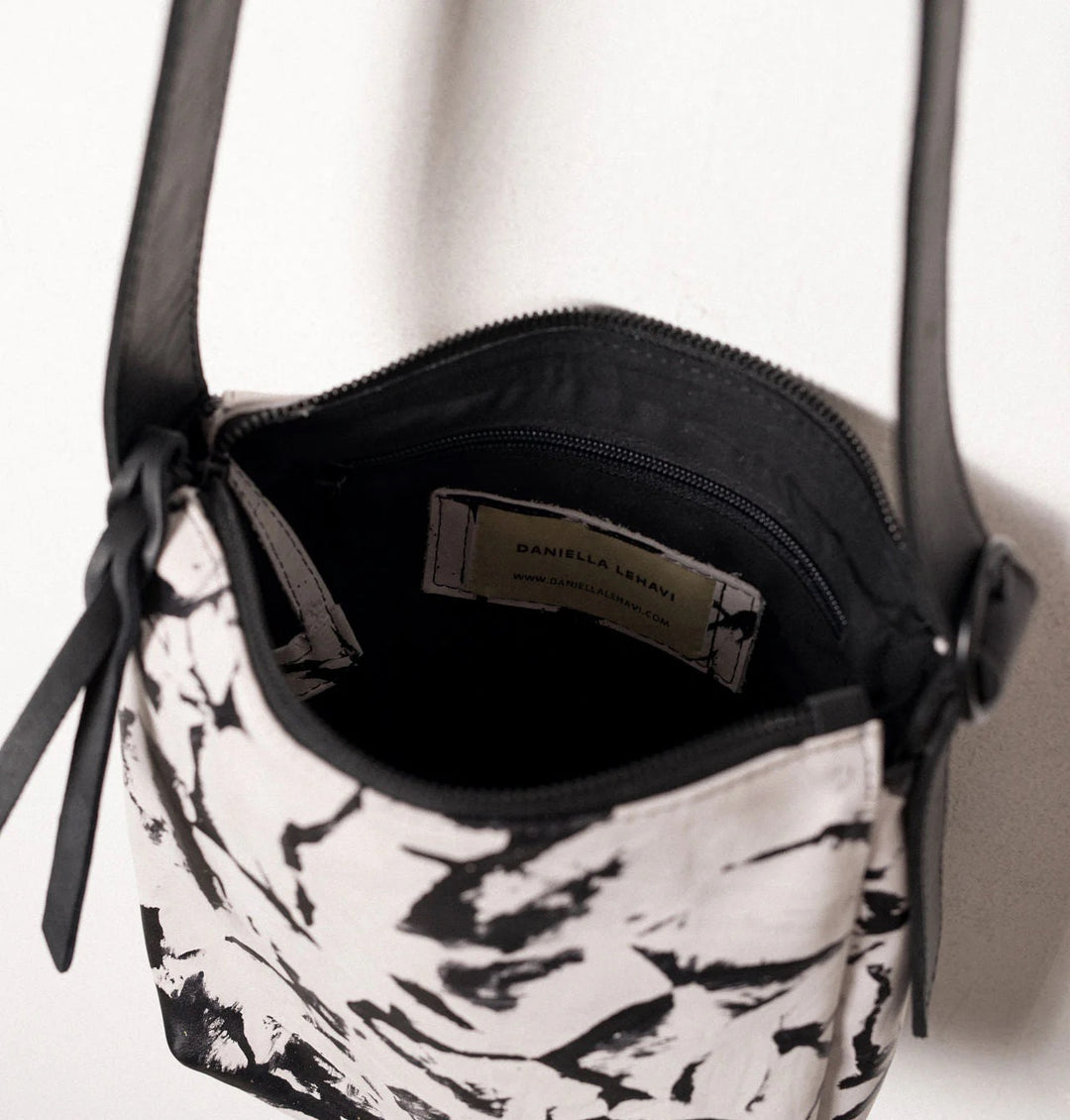 Daniella Lehavi Chicago Small Hobo Bag in Black & White available at Barbara Katz