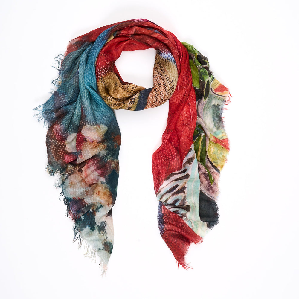 Suzi Roher Chocolate Cake Scarf available at Barbara Katz