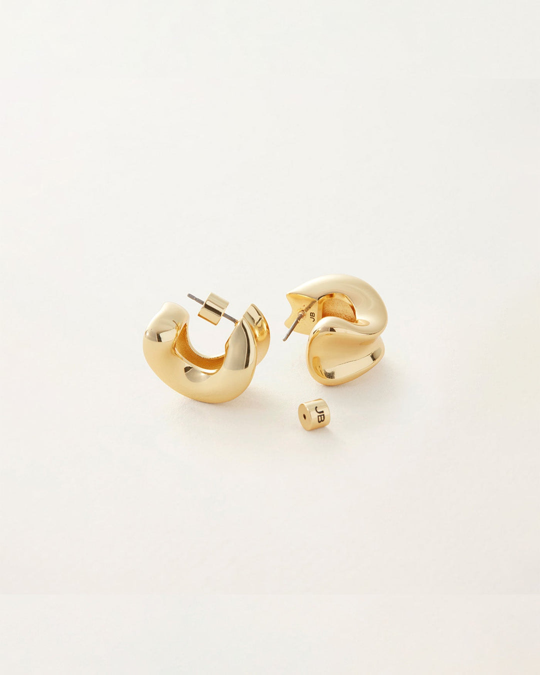 Jenny Bird Chunky Doune Hoops in Gold available at Barbara Katz
