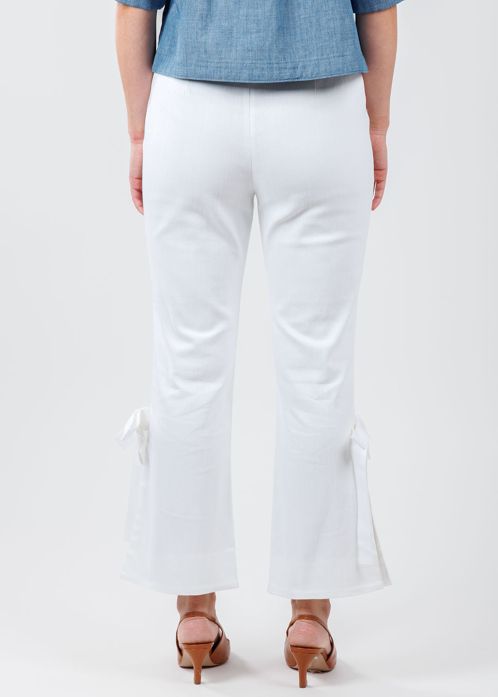 Cinq a Sept Denim Lou Pants in White available at Barbara Katz