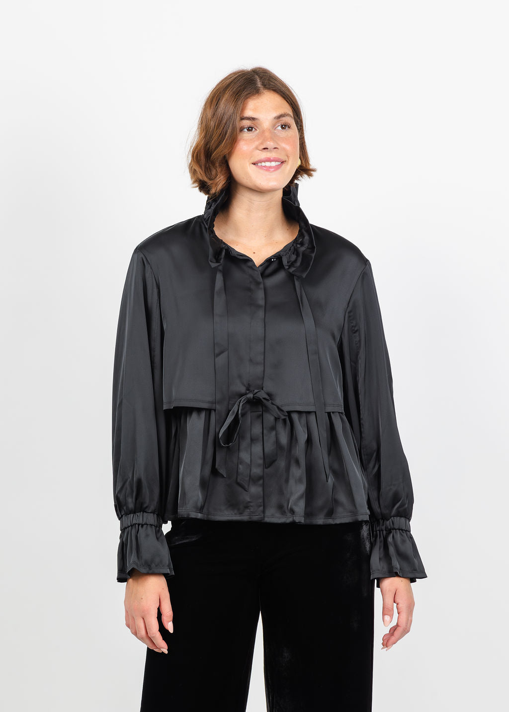 Cinq a Sept Azira Jacket in Black available at Barbara Katz