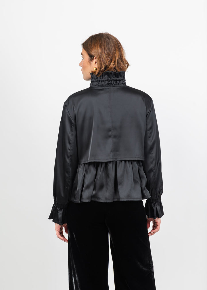 Cinq a Sept Azira Jacket in Black available at Barbara Katz