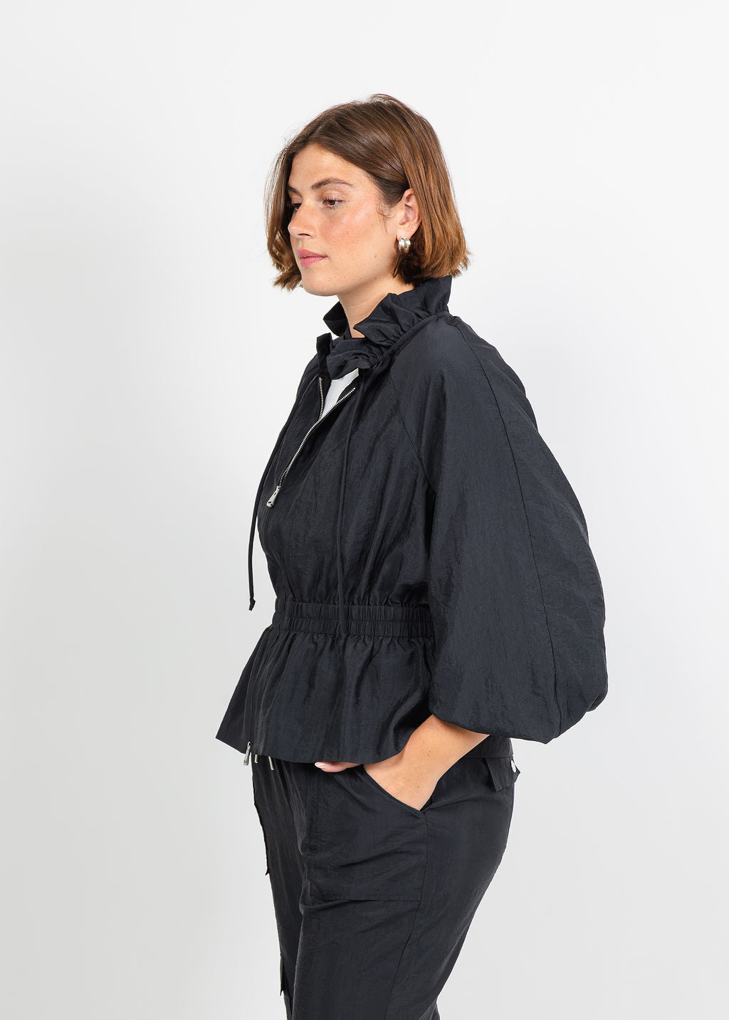 Cinq a Sept Deana Jacket in Black available at Barbara Katz