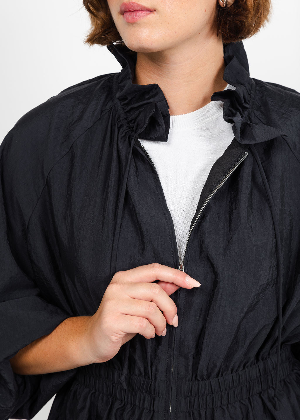 Cinq a Sept Deana Jacket in Black available at Barbara Katz