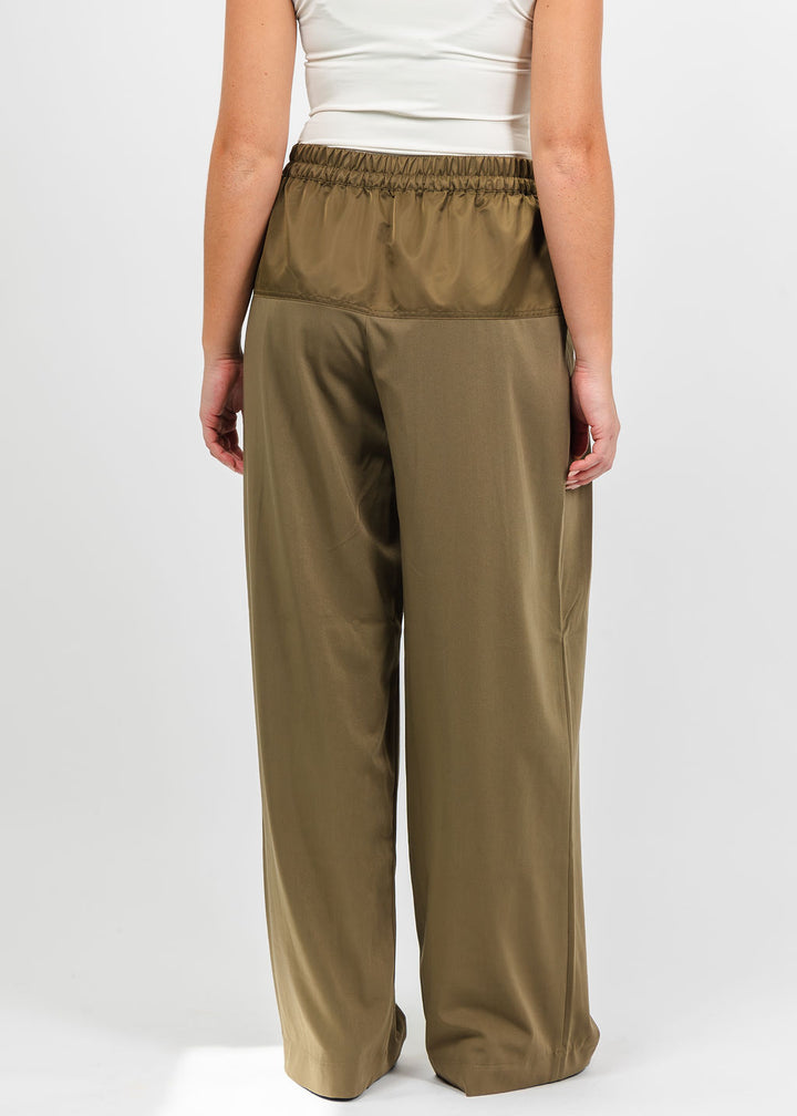 Cinq a Sept Elisabetta Pant in Dark Olive available at Barbara Katz