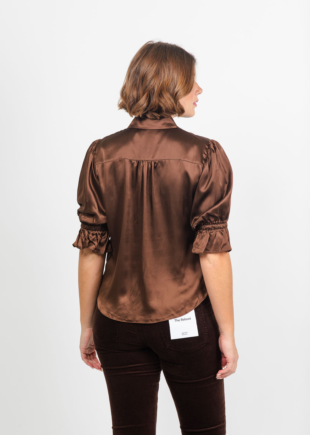 Cinq a Sept Fiona Top in Espresso available at Barbara Katz