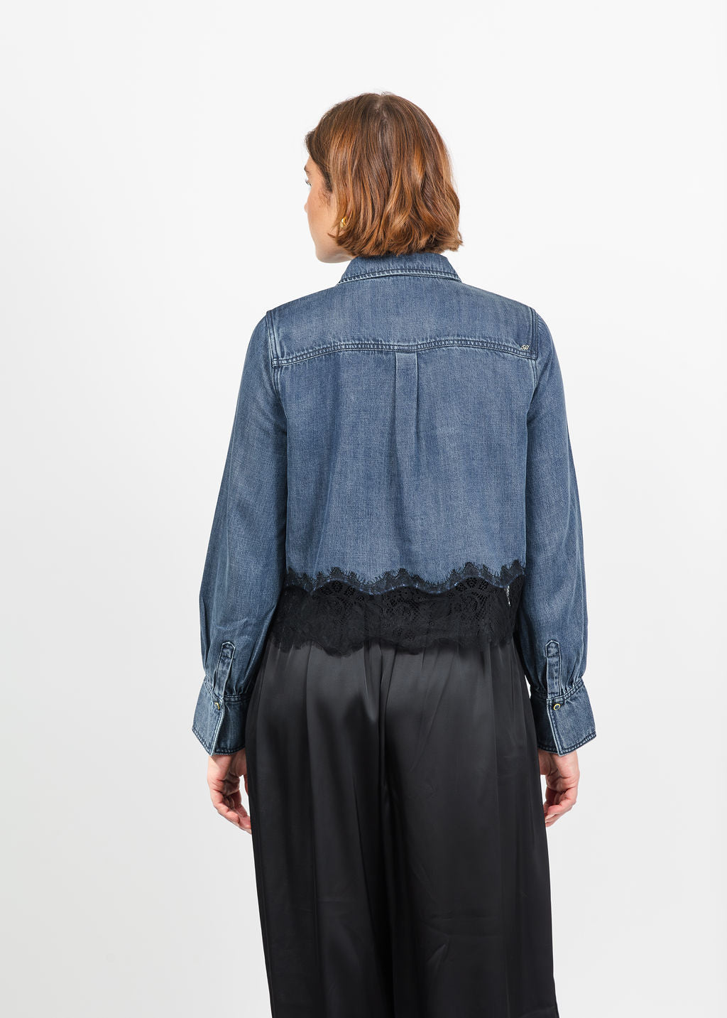 Cinq a Sept Greta Top in Inkwell/Black available at Barbara Katz