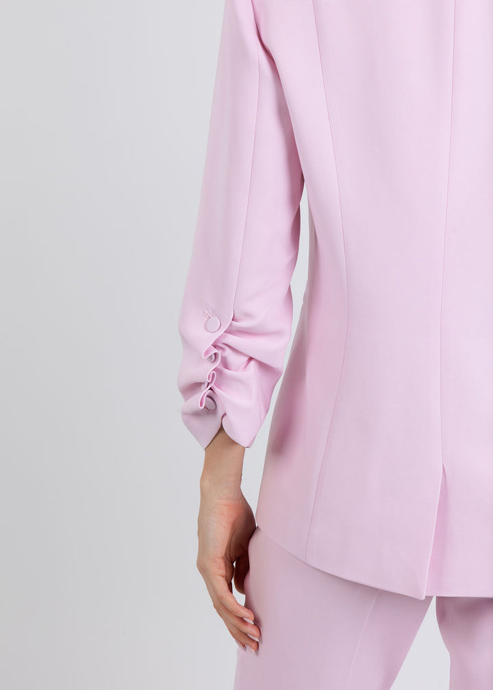 Cinq a Sept Khloe Crepe Blazer in Soft Peony available at Barbara Katz