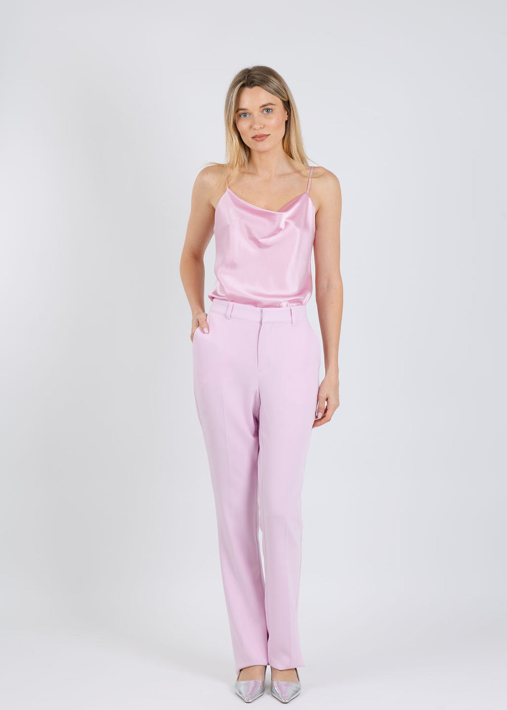 Cinq a Sept Marta Cami and Kerry Pants in Soft Peony available at Barbara Katz