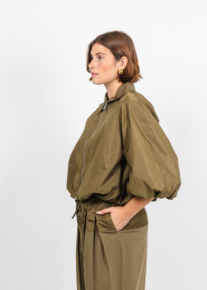 Cinq a Sept Paulina Jacket in Dark Olive available at Barbara Katz