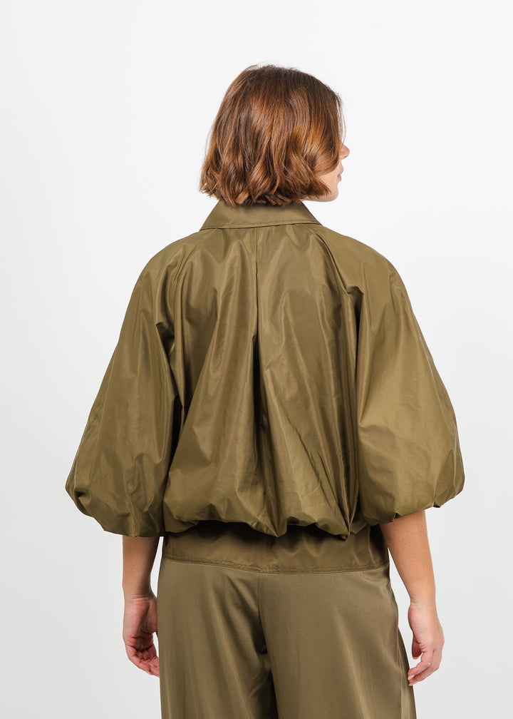 Cinq a Sept Paulina Jacket in Dark Olive available at Barbara Katz