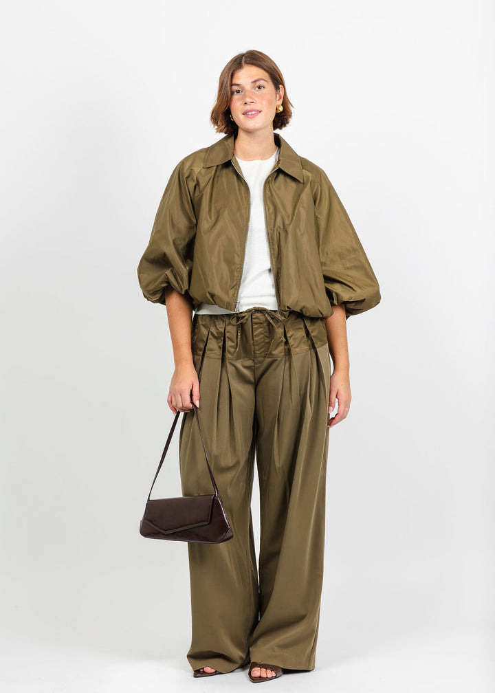 Cinq a Sept Paulina Jacket and Elisabetta Pant in Dark Olive available at Barbara Katz