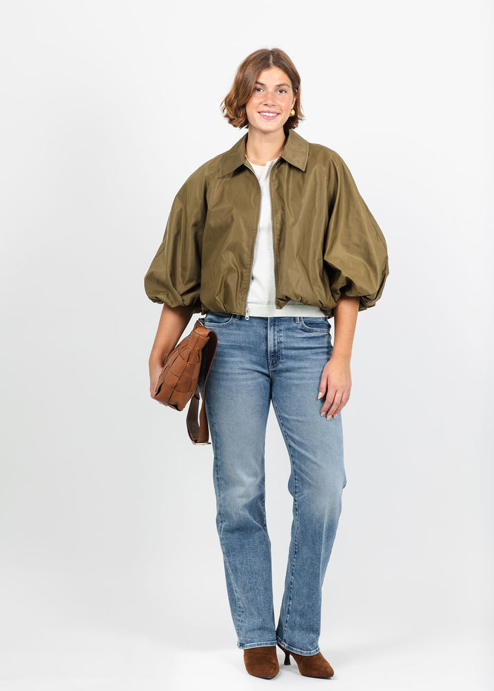 Cinq a Sept Paulina Jacket in Dark Olive available at Barbara Katz
