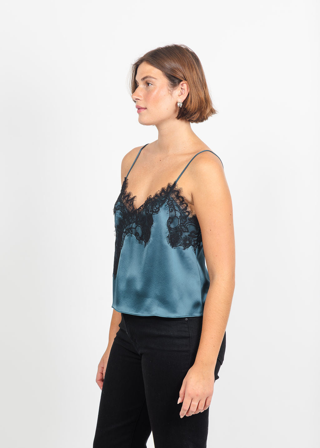 Cinq a Sept Sael Top in Stormwater/Black available at Barbara Katz