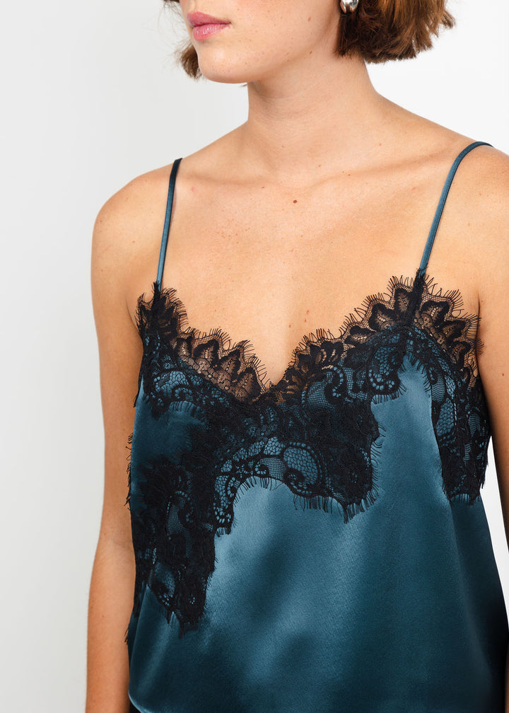 Cinq a Sept Sael Top in Stormwater/Black available at Barbara Katz