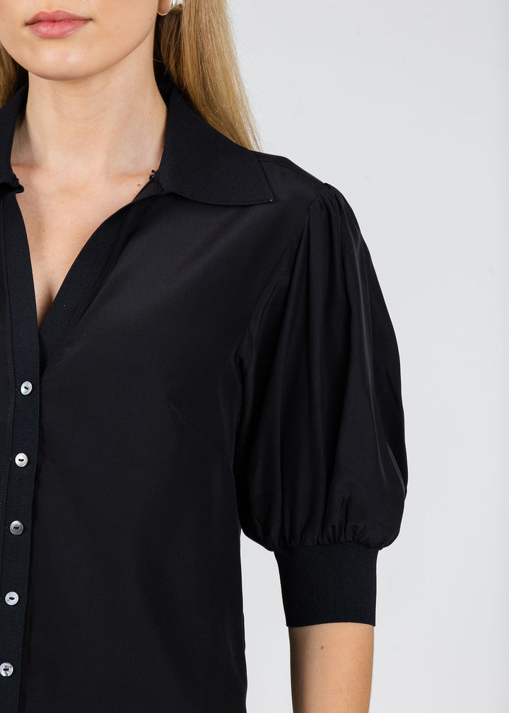 Cinq a Sept Weiley Top in Black available at Barbara Katz