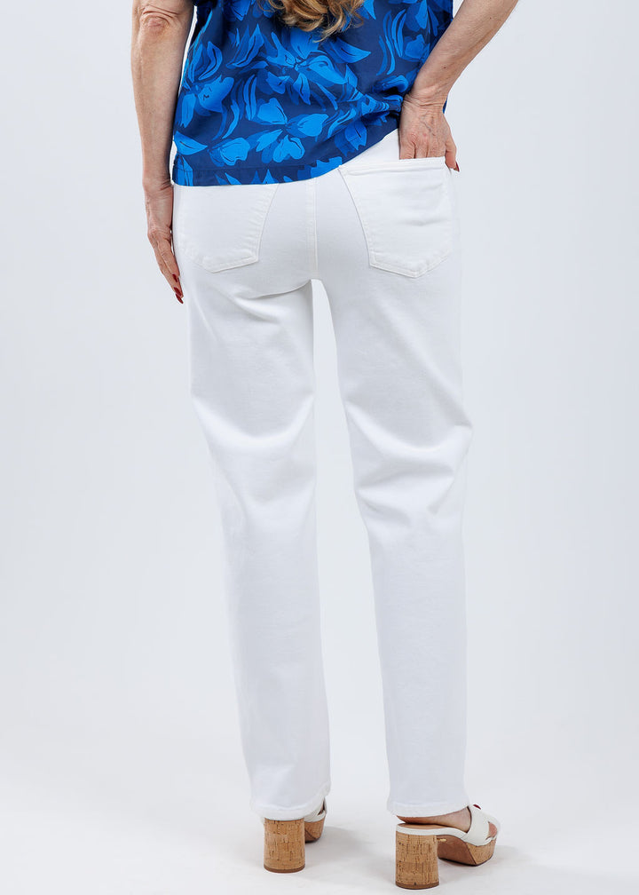 Citizens of Humanity Palma Straight Jeans in Soft White available at Barbara Katz