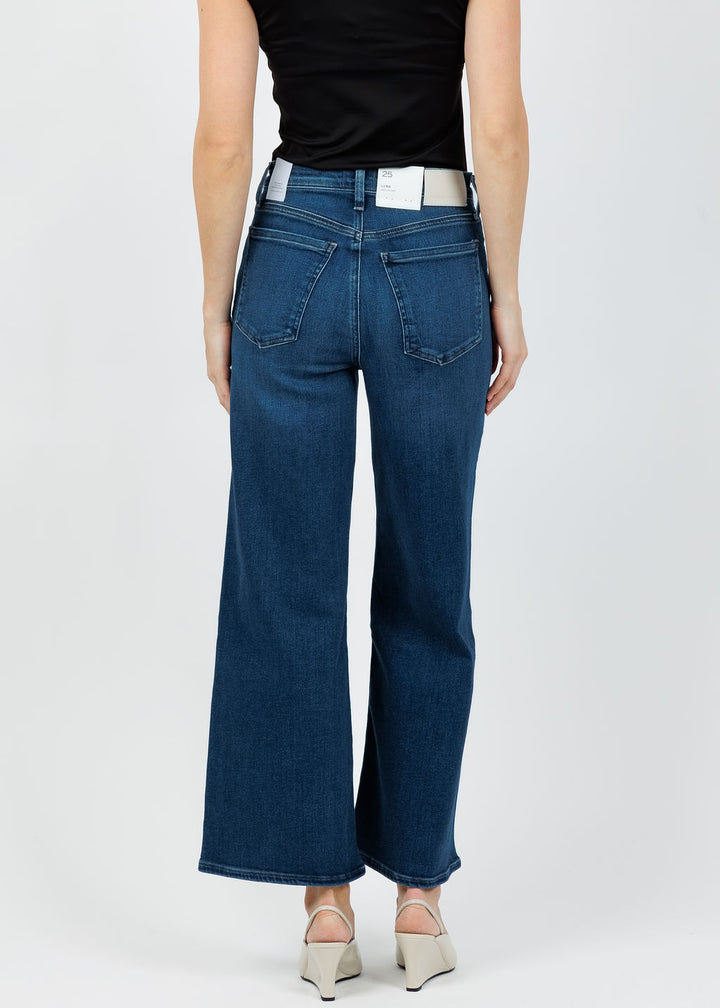 Citizens of Humanity Lyra Wide Leg Crop Clean Hem in Augusta available at Barbara Katz