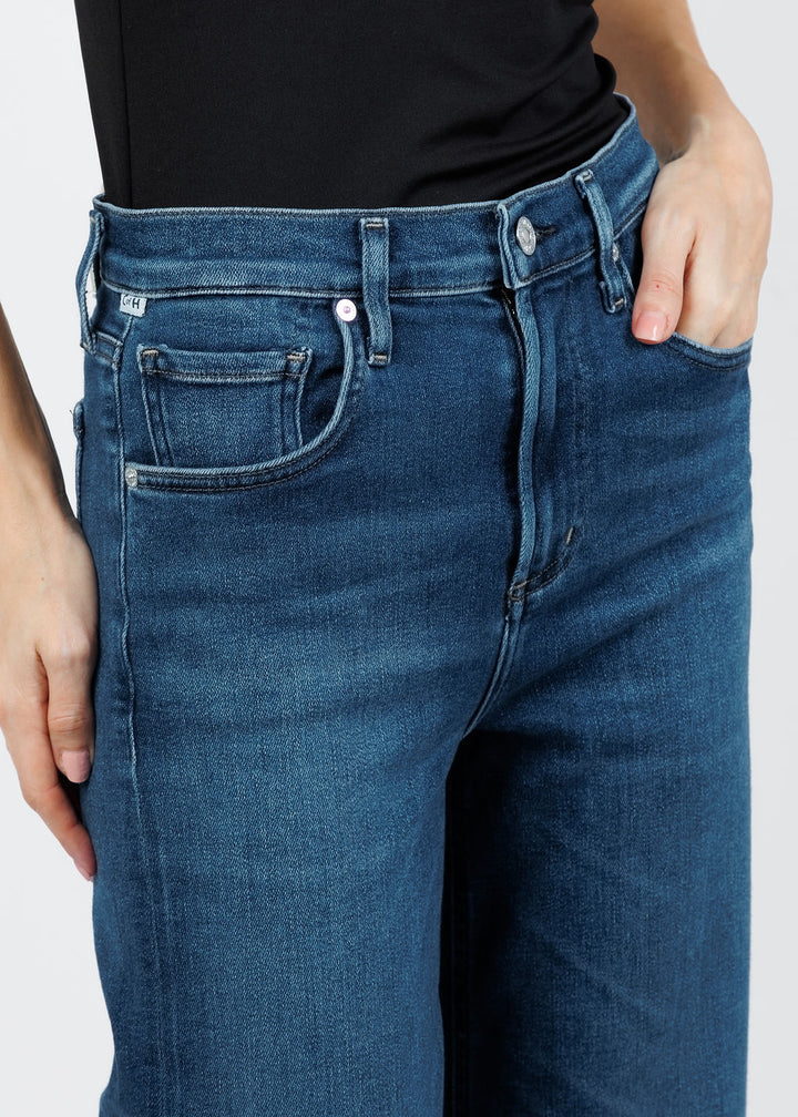 Citizens of Humanity Lyra Wide Leg Crop Clean Hem in Augusta available at Barbara Katz