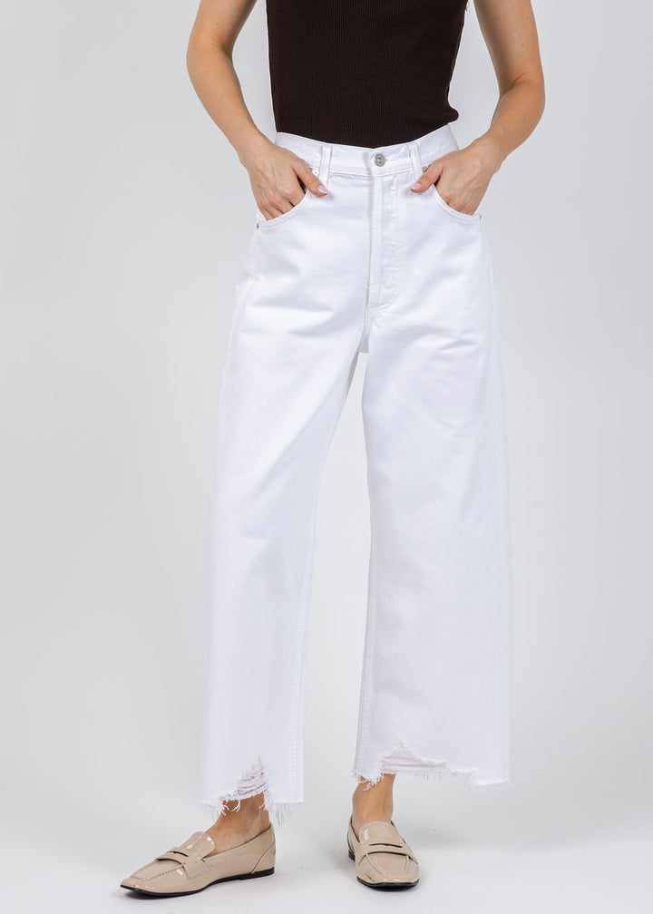 Citizens of Humanity Ayla Raw Hem Crop Pants in Harlow available at Barbara Katz