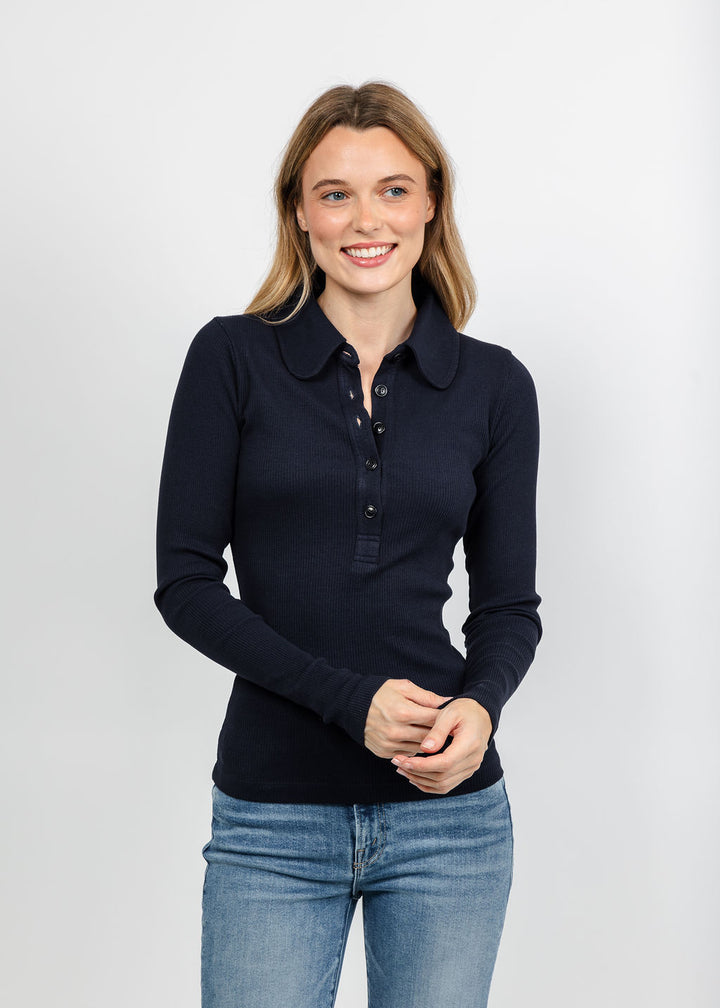 Citizens of Humanity Brea 60s Polo - Navy available at Barbara Katz