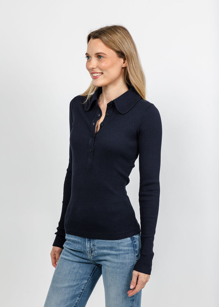 Citizens of Humanity Brea 60s Polo - Navy available at Barbara Katz
