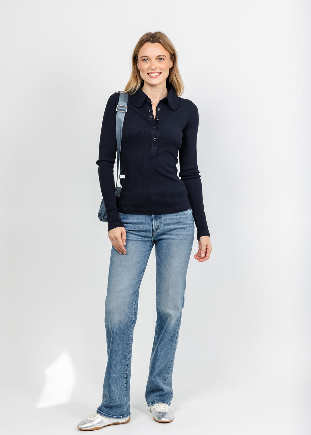 Citizens of Humanity Brea 60s Polo - Navy available at Barbara Katz