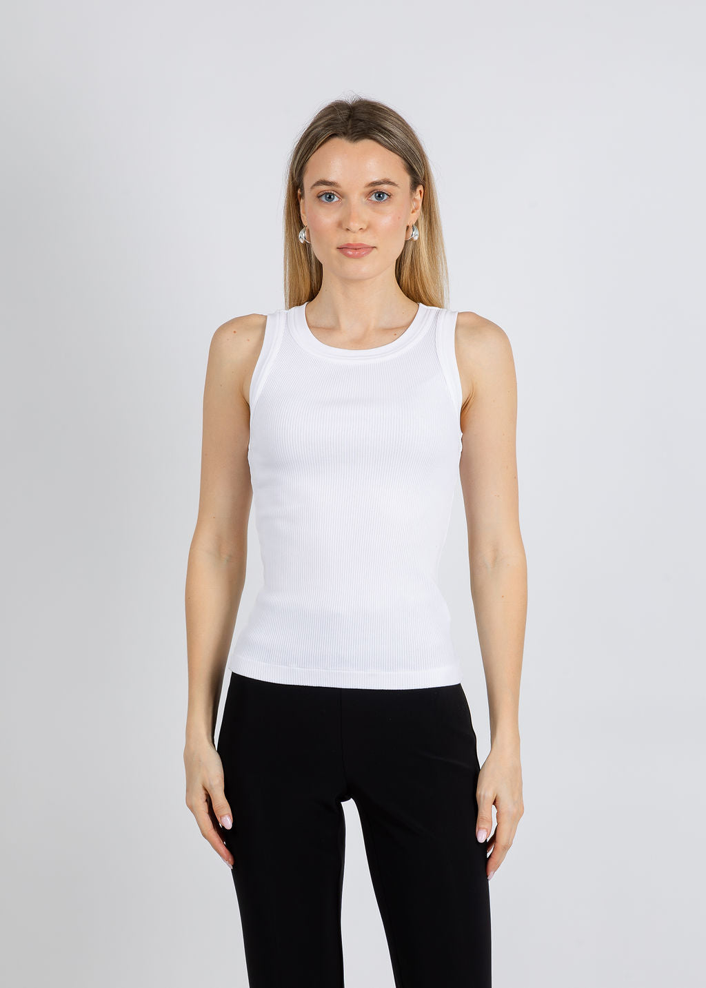 Citizens of Humanity Isabel Rib Tank in White available at Barbara Katz